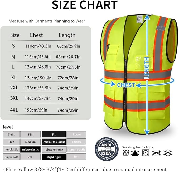 High Reflective Safety Vest for Men Women Breathable - Image 6