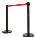 VIP Crowd Control Retractable Belt Stanchion Queue Safety Barrier Set by CrowdControlCenter