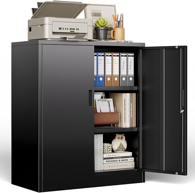 BESFUR Metal Storage Cabinet 36" H, Garage Storage Cabinet by BESFUR