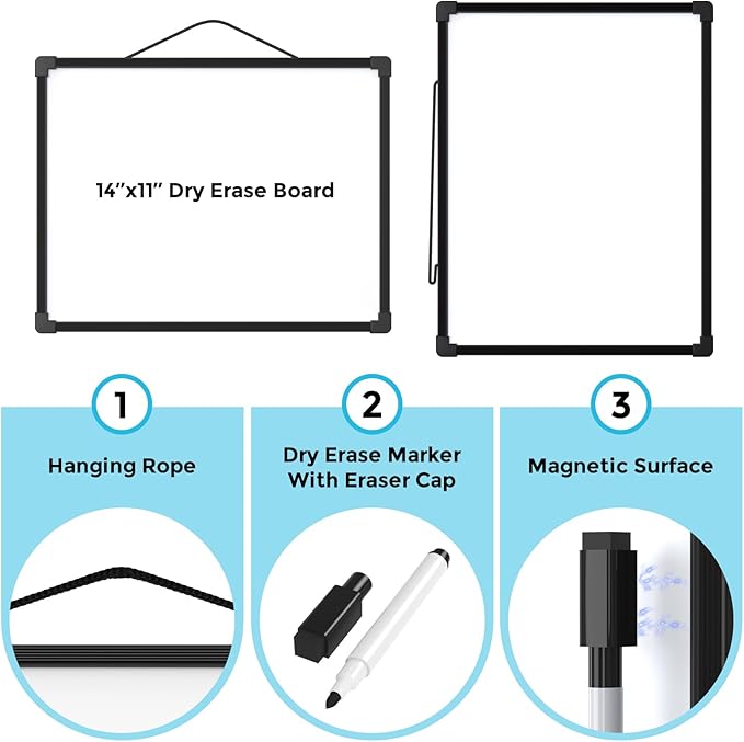MaxGear Double-Sided Dry Erase Board, Small White Board - Image 5