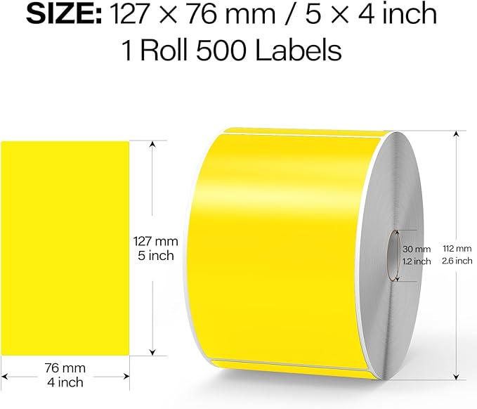 500 Pcs Large Moving Labels for Boxes 3 ×5 Inch Vinyl Self Adhesive Rectangle - Image 2