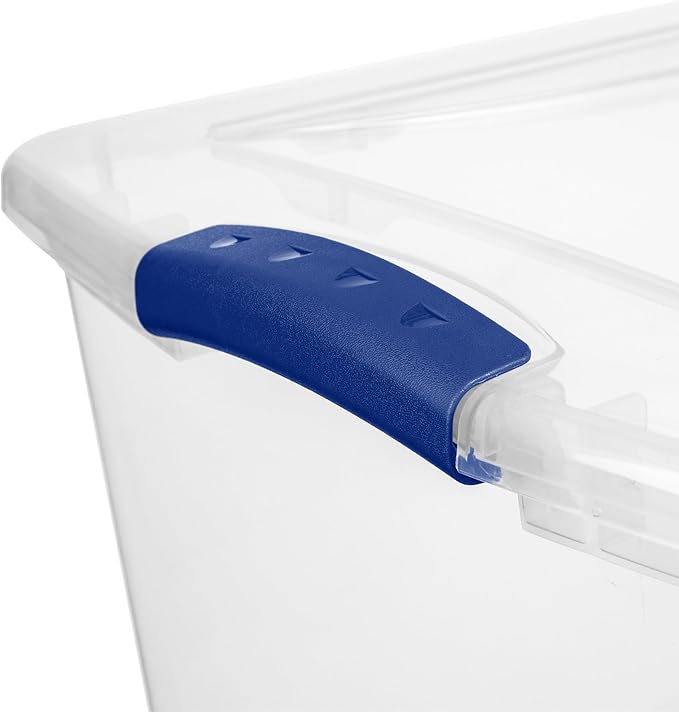 2 Pack 66 Quart Clear Plastic Storage Bins - Image 5