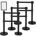 Therwen 6 Pcs Double Retractable Belt Barrier by Therwen