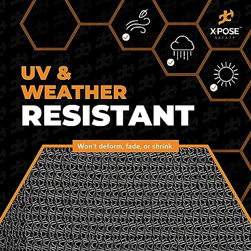 Xpose Safety Heavy Duty Mesh Tarp – 8’ x 16’ Multipurpose Black Protective Cover with Air Flow - Use for Tie Downs, Shade, Fences, Canopies, Dump Trucks – Weather and Tear Resistant - Image 5