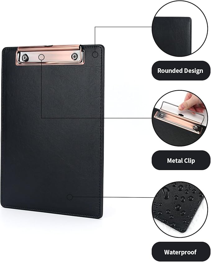 A5 Clipboard, 3 Pack PU Clipboards - Image 2