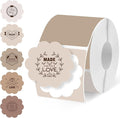 Ctosree 500 Pcs/ 1 Roll Thermal Sticker Labels Self Adhesive Direct Thermal by Ctosree