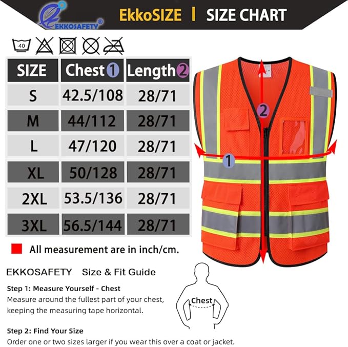 Safety Vest for Men Women Reflective - Image 2
