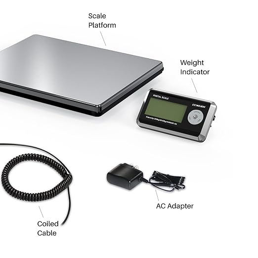 Shipping Scales 440lbs x 1.76oz Stainless Steel Large Platform, Small Business - Image 5