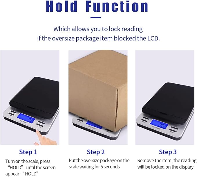 Fuzion Shipping Scale, Accurate Digital Postal Scale 86 lb/0.1 oz - Image 4