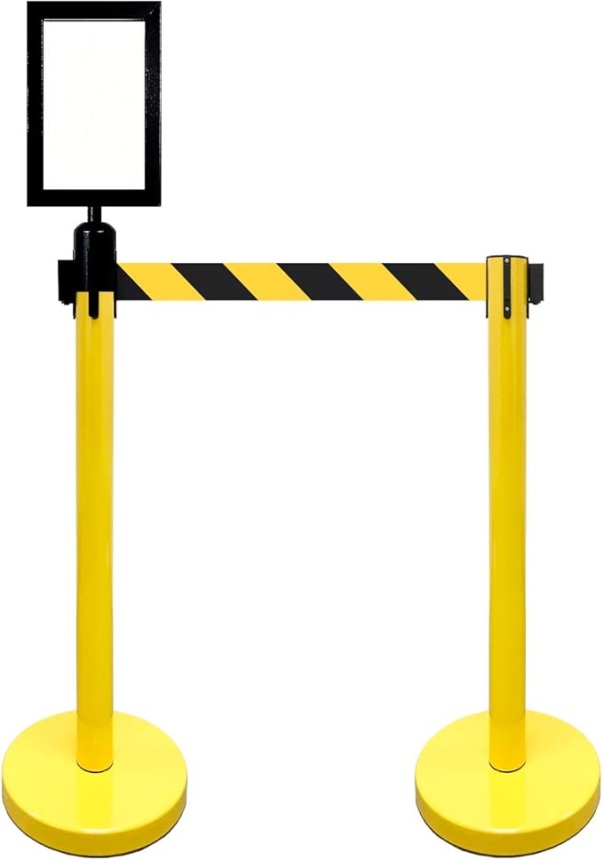 Retractable Stanchion, 6 SPECIALTY Posts + Signframe - Image 2