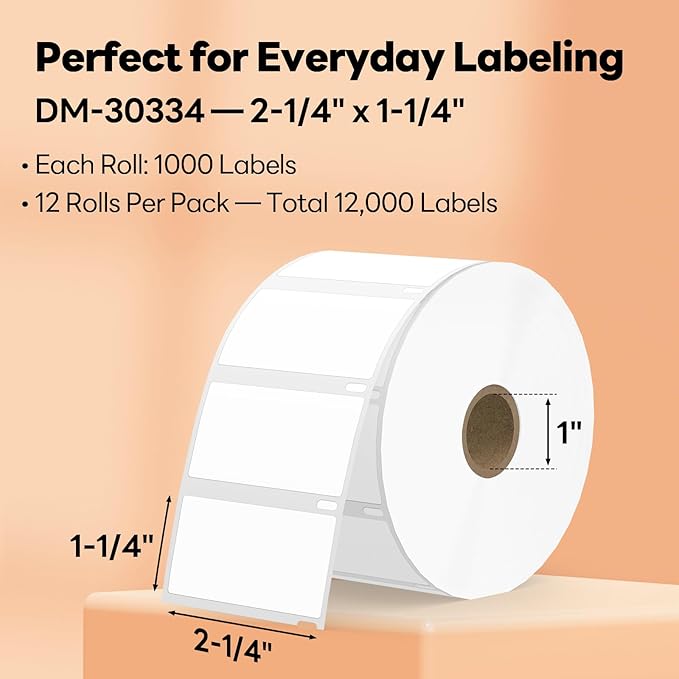 Compatible DYMO 30334 Direct Thermal Multipurpose Labels, Barcode/FNSKU Address - Image 2