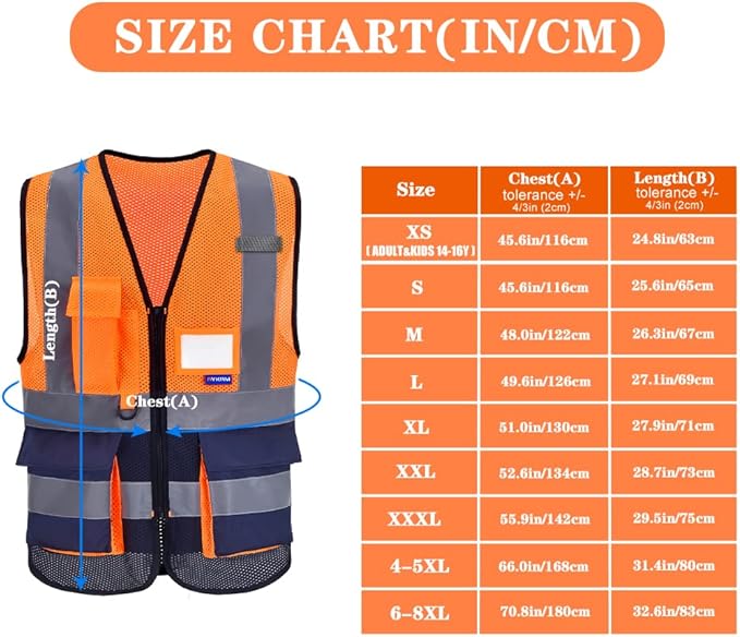 A-SAFETY High Visibility Mesh Safety Reflective Vest - Image 2