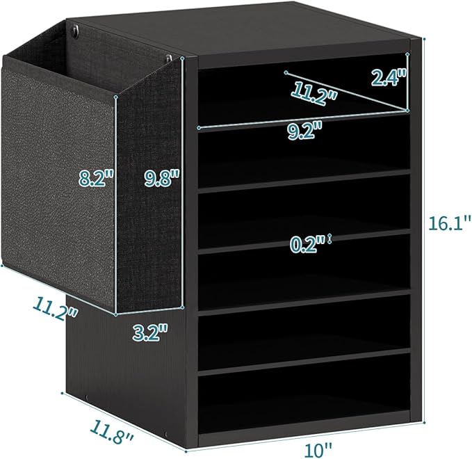 Literature Organization Paper Storage Slot, Office Desk File Organizer - Image 5