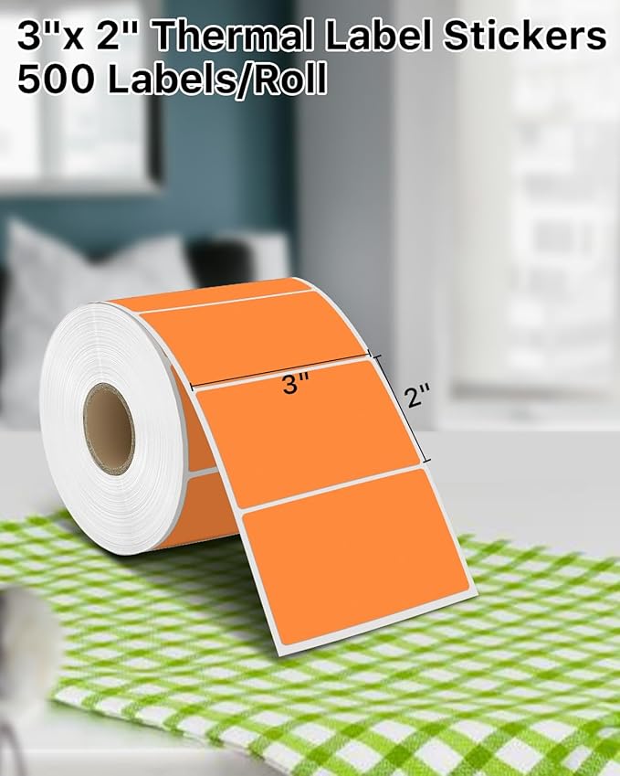 iEager 3" x 2" Thermal Labels, Rectangle Thermal Printer Stickers, - Image 2