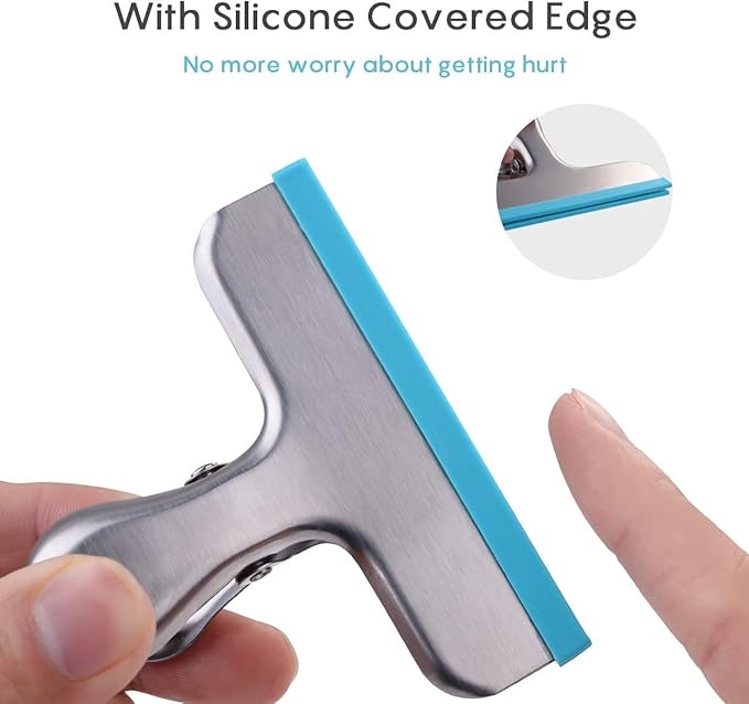 HOUSE AGAIN 8 Pack Stainless Steel Chip Bag Clips Covered - Image 3
