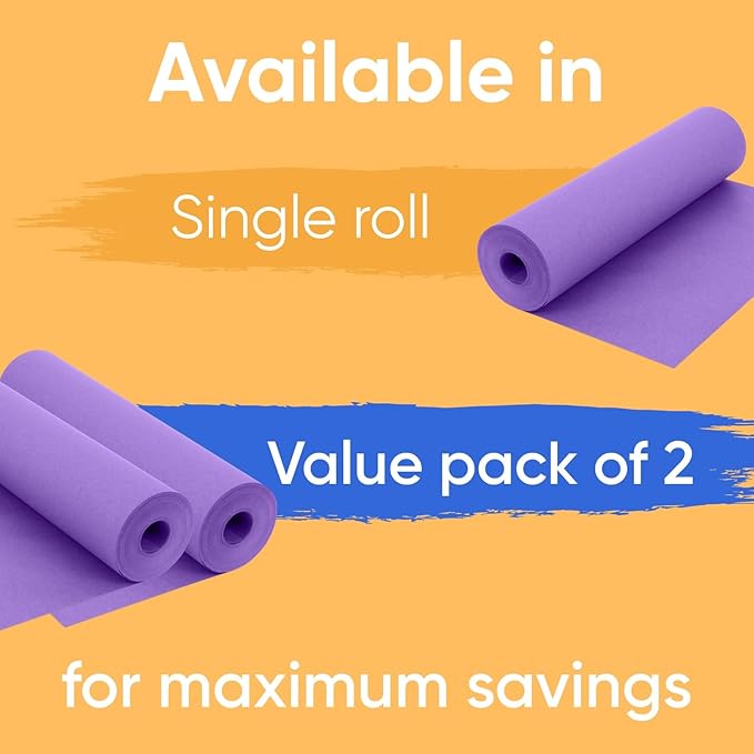 48" x 1200" Lilac Kraft Paper Roll, 45 lbs Thickness, Made in USA Colored Kraft - Image 2