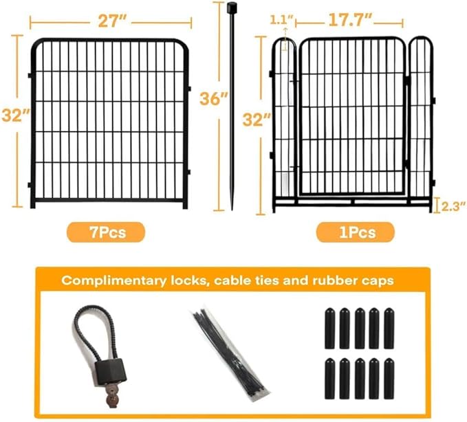 32 in Decorative Garden Fence - Image 4