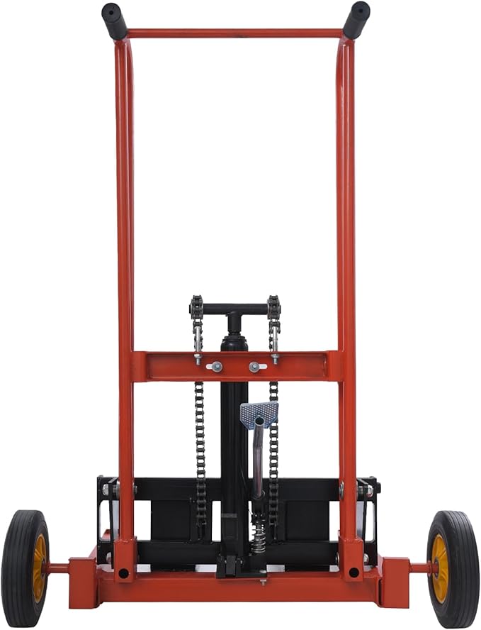 Hydraulic Material Lift 450 lbs Capacity, 36 Inch Lift Height Manual Stacker - Image 4