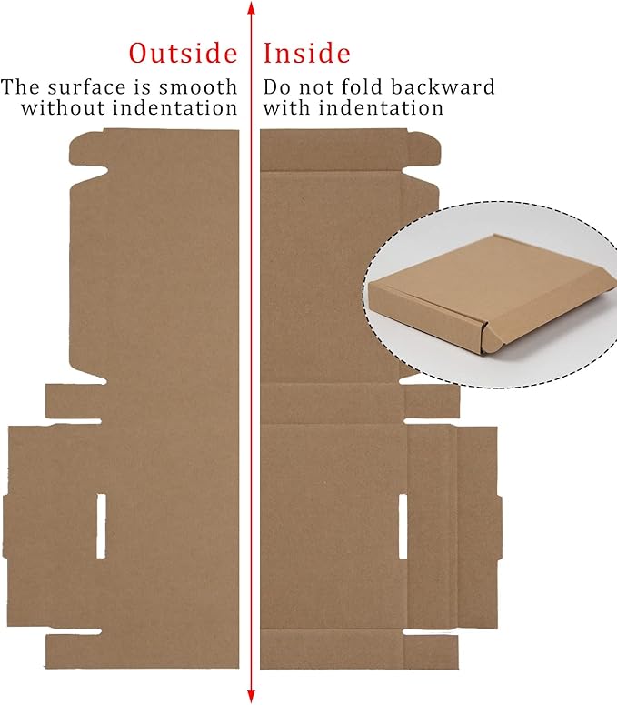 50 Pack 7x5x1 Inches Small Shipping Boxes, Moving Mailing Packing Box - Image 4