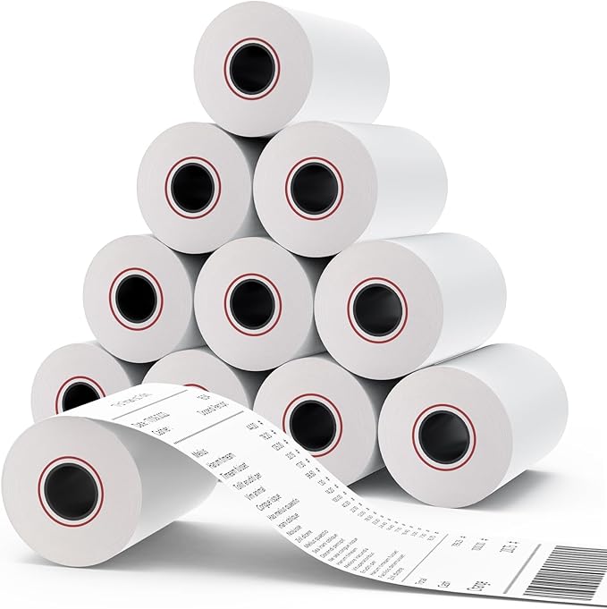 MFLABEL® 10 Rolls Thermal Paper by MFLABEL