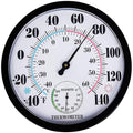 Indoor Outdoor Thermometer Hygrometer, Lirches Outdoor Thermometer Large Numbers by Lirches