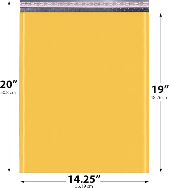 Kraft 14.25x20 Extra Large Bubble Mailers #7 | Self Seal Padded Envelopes | Air - Image 2