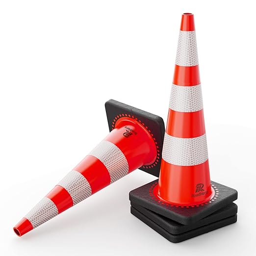 RoadHero 4 Pack Traffic Safety Cones 36 Inch by RoadHeroUS