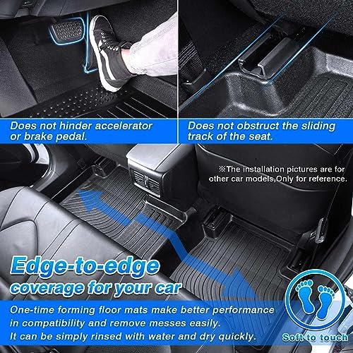 Cartist Floor Mats for Jeep Cherokee 2016-2023 (Not for Grand Cherokee), All Weather Floor Mat for Cherokee Accessories, Heavy Duty Car Mats, Car Accessories - Image 4