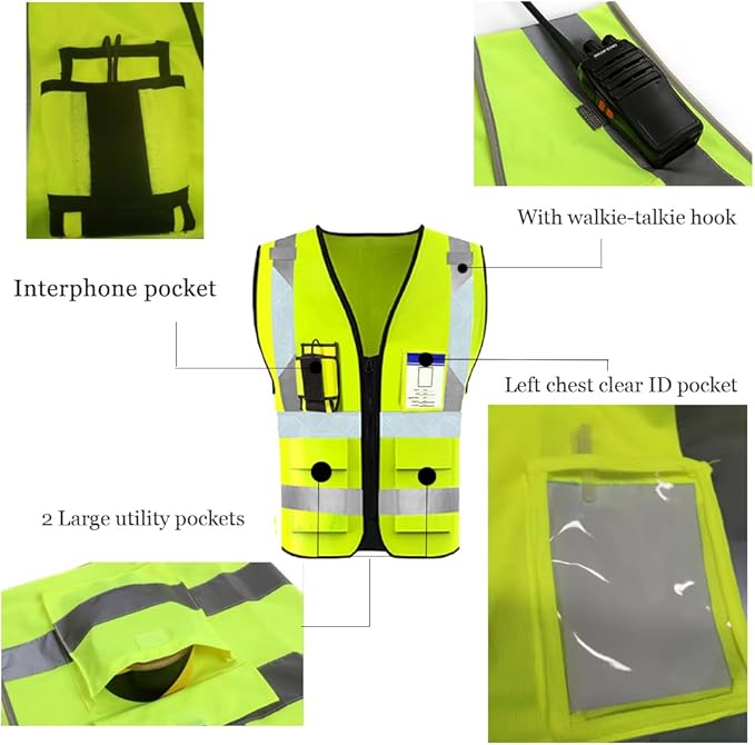 YOWESHOP High Reflective Visibility Safety Vest - Image 4