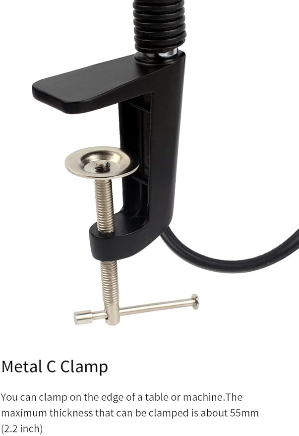 Gooseneck LED Light, Clamp Gooseneck Light 900 Lumen 120 Volt Fixed - Image 5