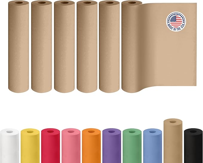 Brown Kraft Paper Roll 24" x 2160", Crafts/Arts by IDLPackaging