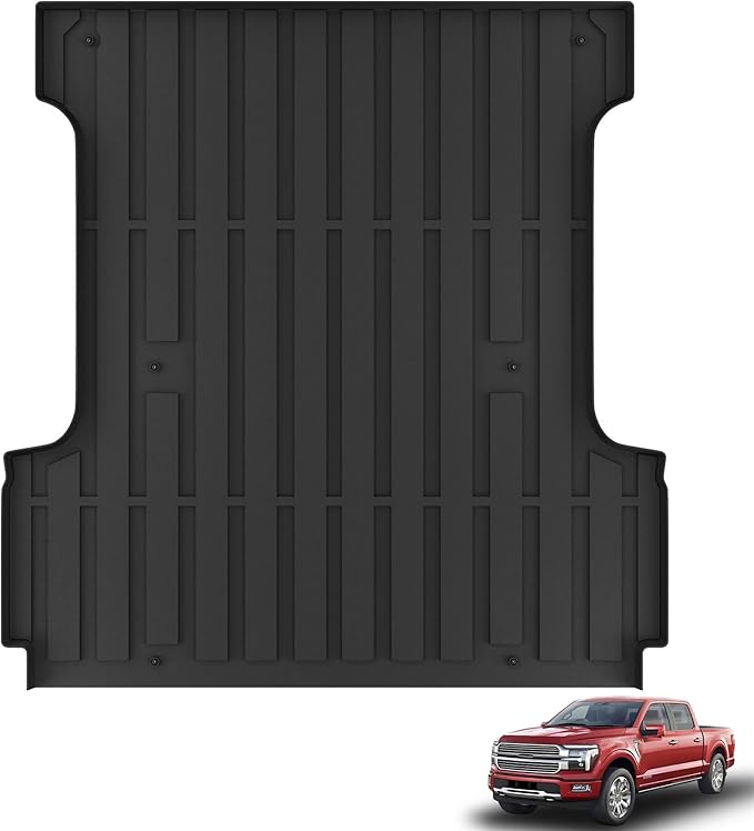 KARPAL Truck Bed Mat Fit 2015-2025 Ford F150 & Lightning 5.5FT Bed All Weather by KARPAL