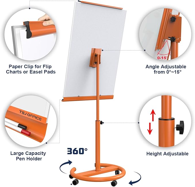 TSJ OFFICE Mobile Whiteboard Magnetic - Image 2