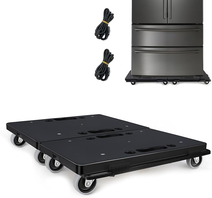 Furniture Dolly, Moving Dolly 4 Wheels Heavy Duty, 16in-11in 500lbs Capacity by Uholan