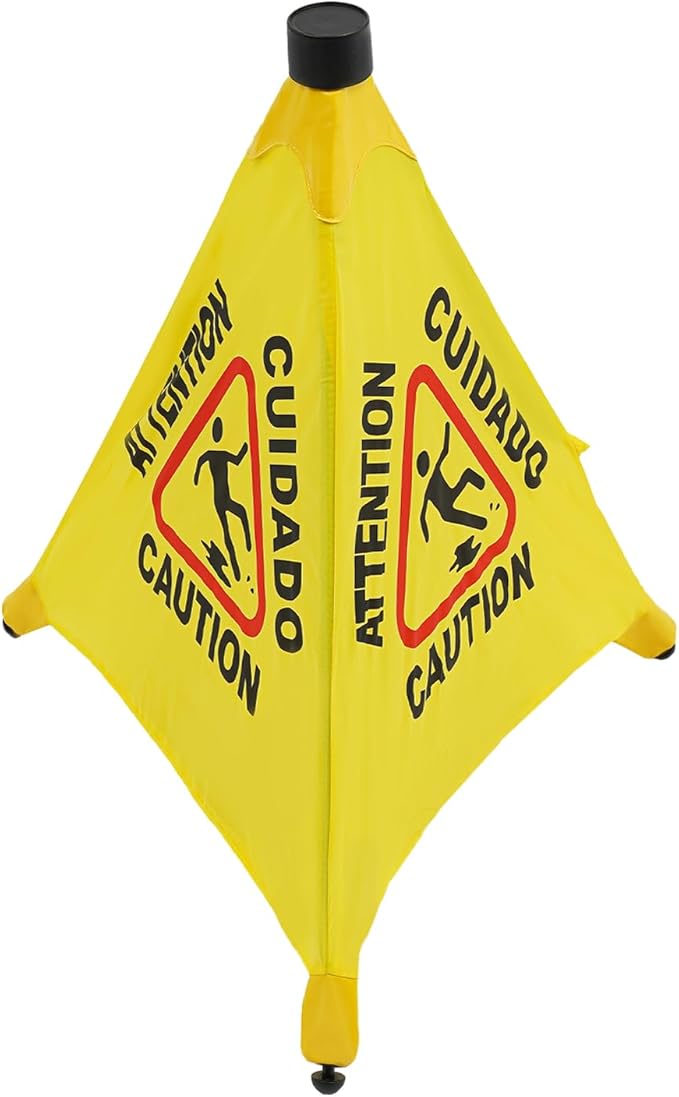 Caution Wet Floor Sign with Storage Tube 20 Inch Folding Commercial Wet Floor - Image 9
