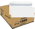 HERKKA #10 Security Self-Seal Envelopes, No.10 Windowless Bussiness Envelopes by HERKKA
