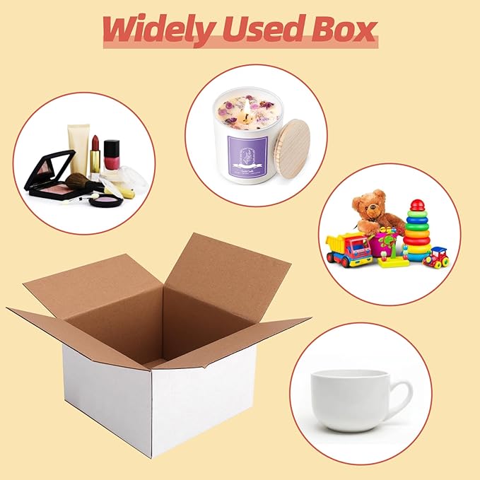25 Packs Small Shipping Boxes 8x8x6 Inches - Image 5