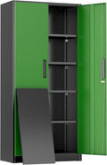Greenvelly Metal Storage Cabinet, Lockable Steel Cabinet by Greenvelly
