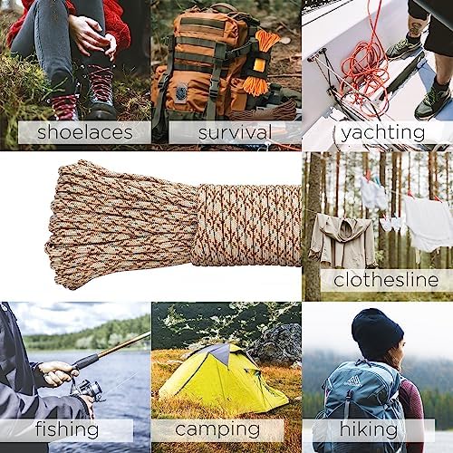 Paracord Rope 550 lb 4mm – Parachute Cord – Utility Camping Rope - Image 6