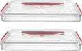 2pcs Transparent Plastic File Boxes by Hoement