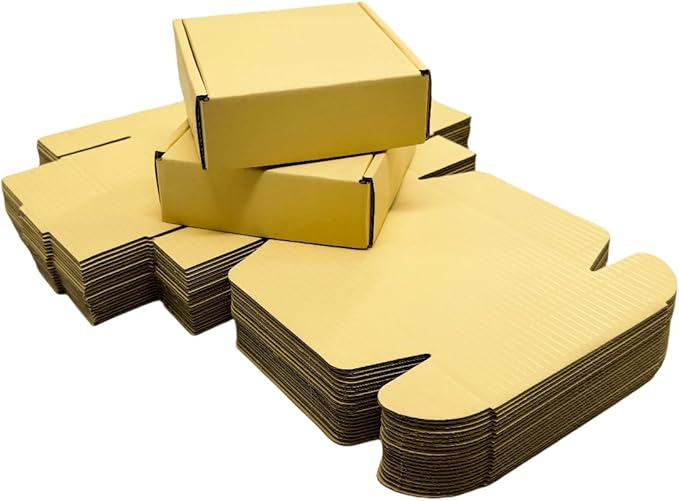 15 Pcs 4.7 x 4.7 x 1.6 Inches Mini Size Corrugated Cardboard Gift Boxes - Image 4