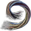 Necklace Cord, Selizo 100pcs Necklace String, Waxed Cotton Necklace Cord with Clasp Bulk for Jewelry Bracelet Making, Beads, Pendants, Charms by selizo