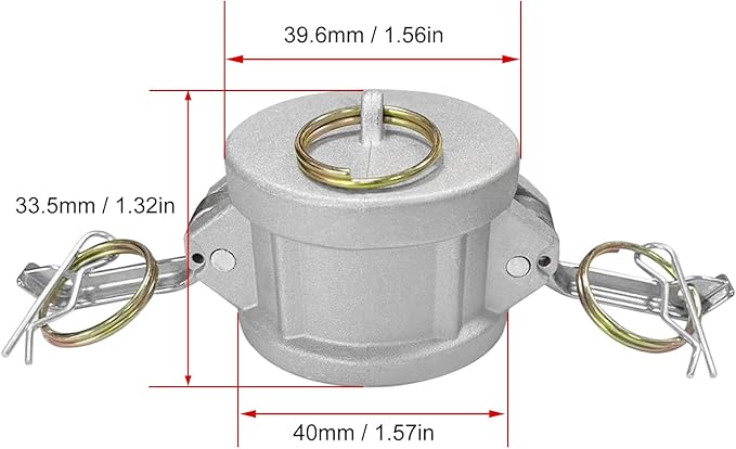 2PCS Aluminum Type DC Cam and Groove Fitting, Female Coupler x Female NPT - Image 7