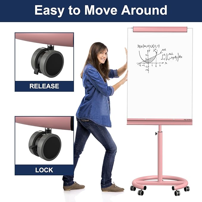 TSJ OFFICE Mobile Whiteboard Magnetic - Image 5