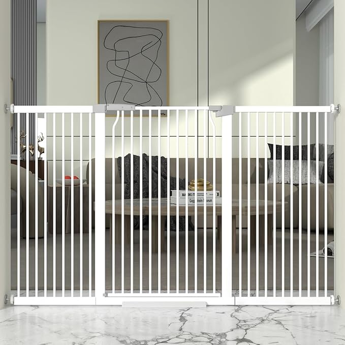 41" Extra Tall and Wide Baby Gate, 65.8-68.5'' Wide Pet Cat Gate by THEYFIRST