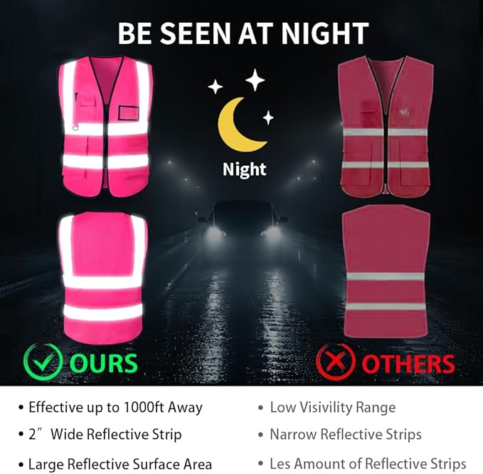 High Reflective Safety Vest for Men Women Breathable - Image 4