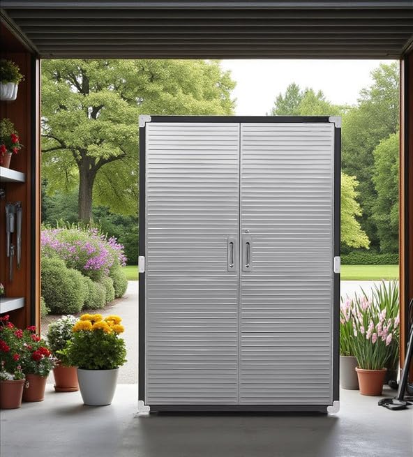 Heavy-Duty Commercial Storage Cabinet (Satin Graphite Black, 48" W x 24" D x 72" H) - Image 2
