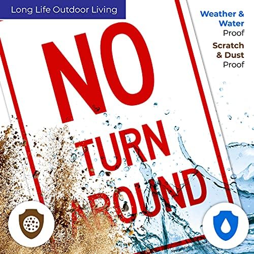 No Turn Around Sign, - Image 5