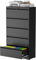 5 Drawer Lateral File Cabinet by Unknown