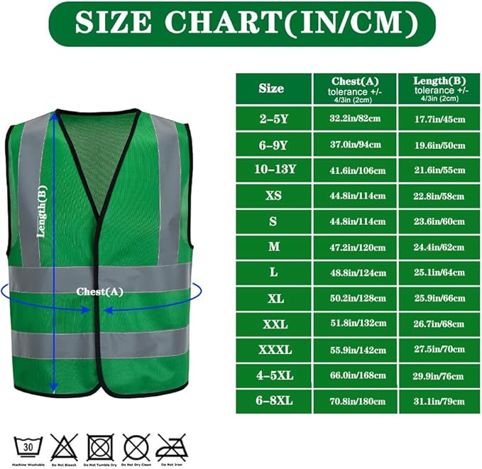 AYKRM 12 colour High visibility viz vest hi vis viz reflective work - Image 5